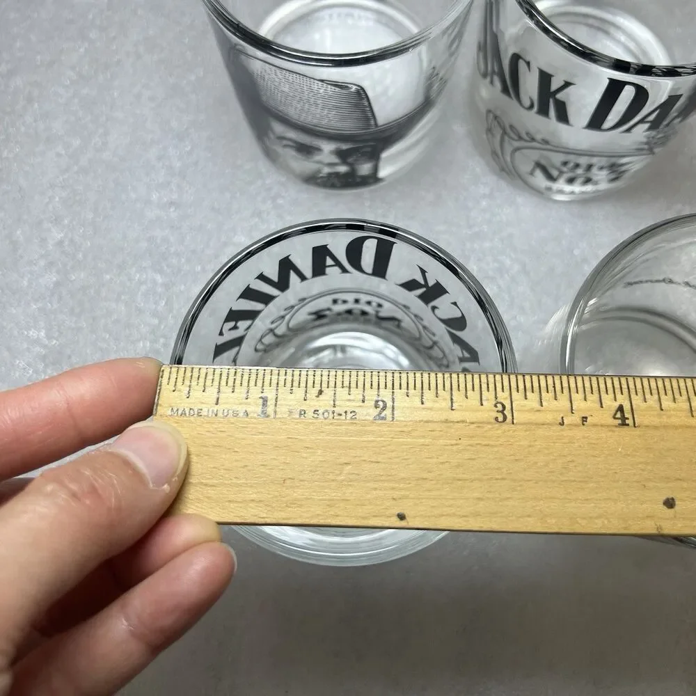 Jack Daniels Old No. 7 Brand Whiskey Glasses Set Of 4 Cowboy  Collectible Barwar